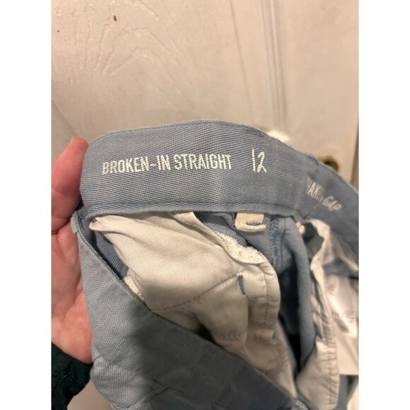Gap Light Blue Linen/Cotton Chino Pants Women’s Size 12 - Picture 6 of 10